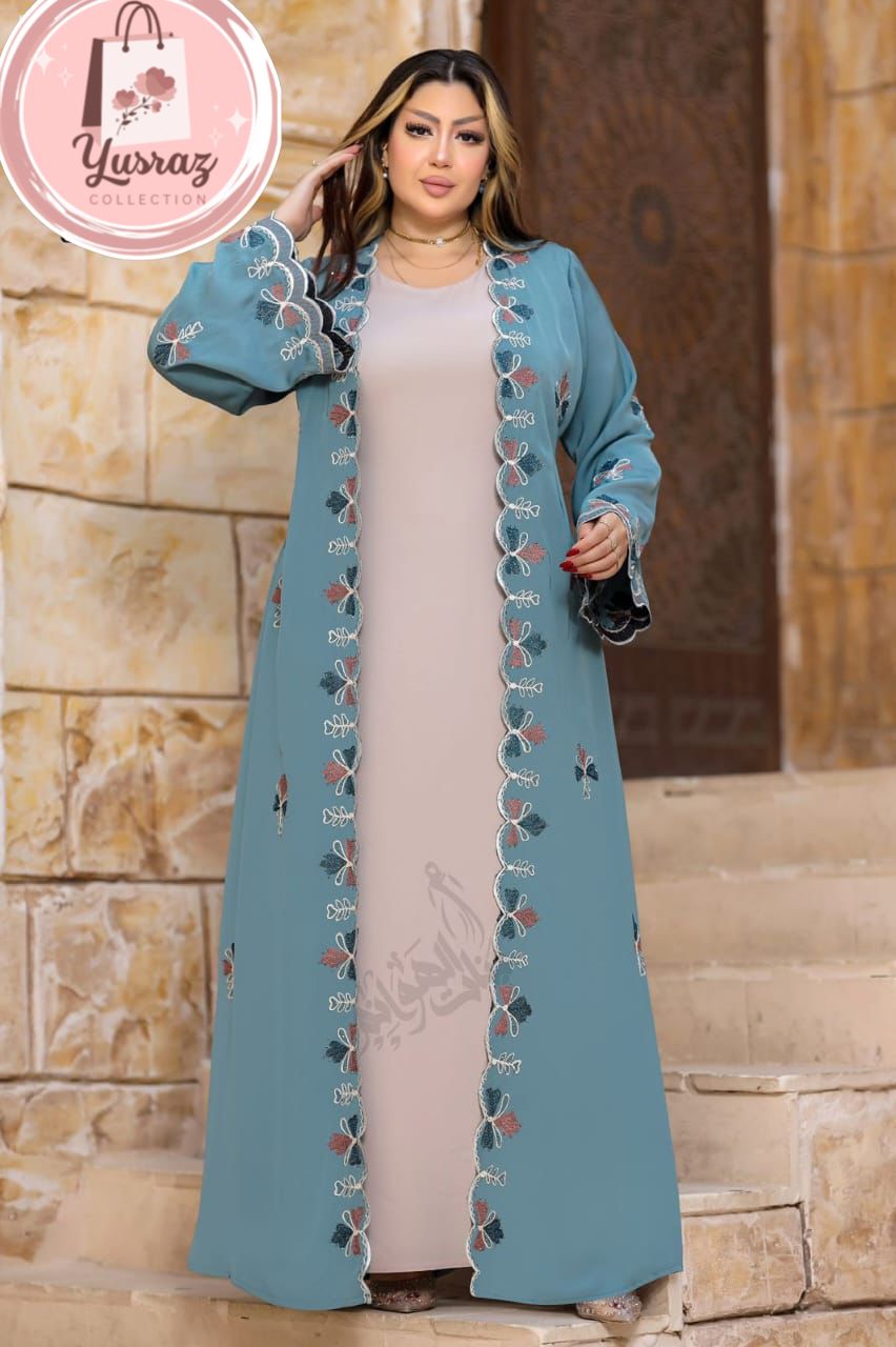 Elegant Abaya Dress for Women – Dress, Hijab & Belt | Modest & Comfortable