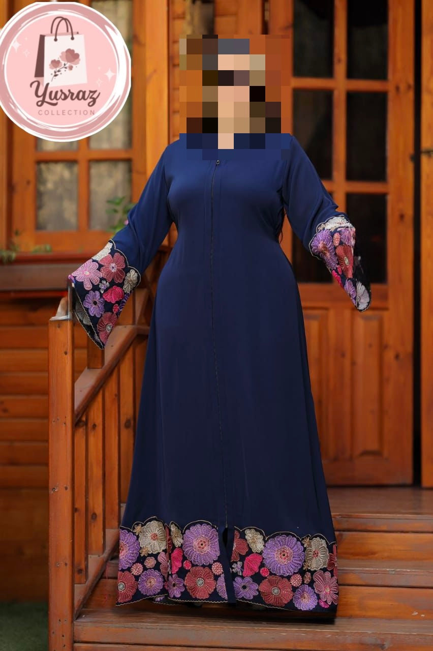 Abaya Dress Set – 3 Pieces (Dress, Hijab & Belt)